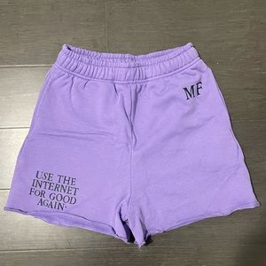 Mayfair Group Shorts. The matching sweatshirt is also for sale.